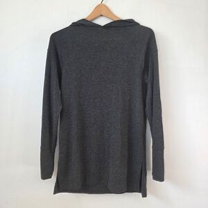 Prologue Women's Dark Gray Long Tunic Hoodie - XS